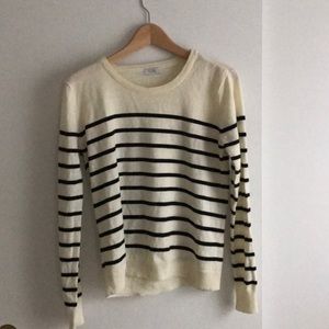Cream striped sweater